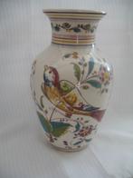 Vaas Hand Geschilderd Vogel Mooie Kleuren Vintage, Antiek en Kunst, Ophalen