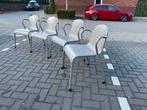 4 Grijze Ikea Aluminium Tuinstoelen, Ophalen, Gebruikt, Vier, Metaal