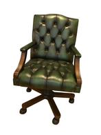 Sale! Desk Chair burostoel Gainsborough Green leather swivel, Ophalen, Nieuw, Groen, Bureaustoel