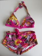Beachwave bikini maat 38 M roze bladeren print beach wave, BeachWave, Verzenden, Zo goed als nieuw, Roze