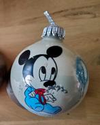 Oude retro Walt Disney kerstbal Mickey Mouse, Ophalen of Verzenden, Mickey Mouse, Gebruikt, Beeldje of Figuurtje