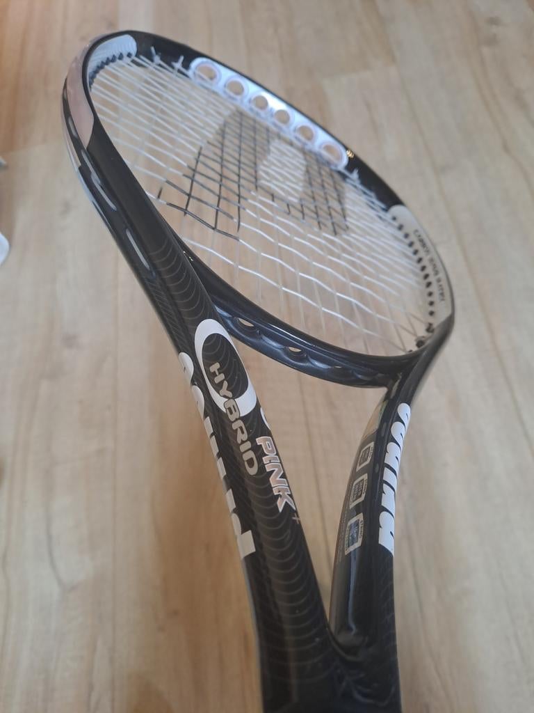 Prince Hybrid Pink+ O3 Tennisracket, Sport en Fitness, Tennis, Gebruikt, Prince, Ophalen of Verzenden, L0