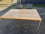 eetkamertafel, Huis en Inrichting, Tafels | Eettafels, Ophalen, Gebruikt, 50 tot 100 cm, Metaal