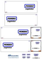 Vrachtauto decal 1:50 Penske logistics ( type 4 ), Verzenden, Nieuw, Bus of Vrachtwagen, Overige merken