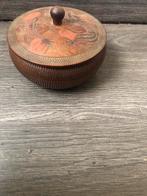 Mooie houten antieke sieradendoos of tabakdoos., Antiek en Kunst, Ophalen of Verzenden