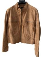 Claudia Strater suede leren jasje camel bruin 44  klassieker, Bruin, Verzenden, Maat 42/44 (L), Zo goed als nieuw