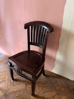 Teakhouten stoel met spijlen rugleuning, Ophalen