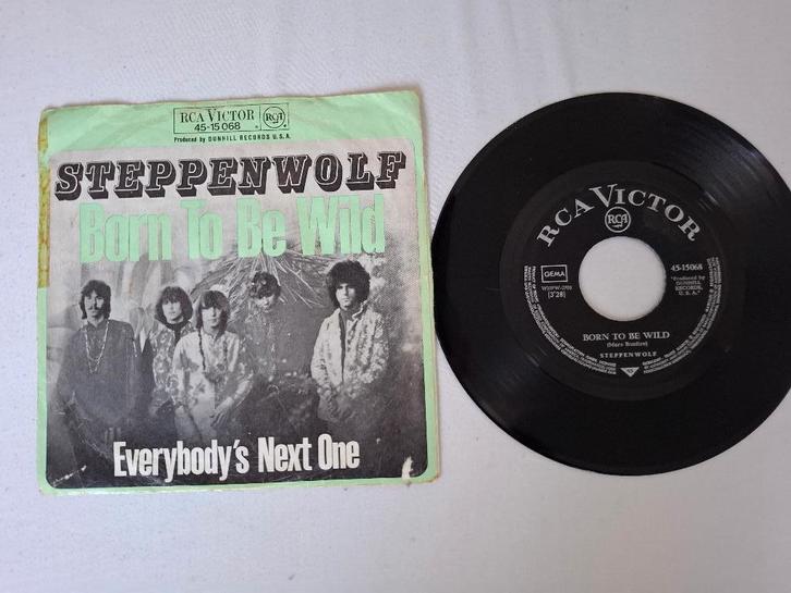 Steppenwolf / Born to be wild 1968 Germany, Cd's en Dvd's, Vinyl Singles, Gebruikt, Single, Rock en Metal, 7 inch, Ophalen of Verzenden