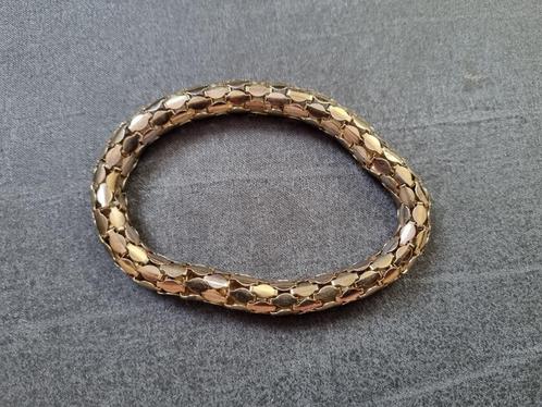 Goud kleurige slangen armband armbanden (voor goed doel), Sieraden, Tassen en Uiterlijk, Armbanden, Nieuw, Staal, Goud, Ophalen of Verzenden