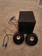 Speakers Creative Pebble Plus Black, Ophalen of Verzenden, Gebruikt, Audiokanaal 2.1, Creative