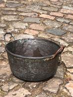 Stoere doorleefde koperen ketel antiek vintage brutalisme, Ophalen of Verzenden, Koper
