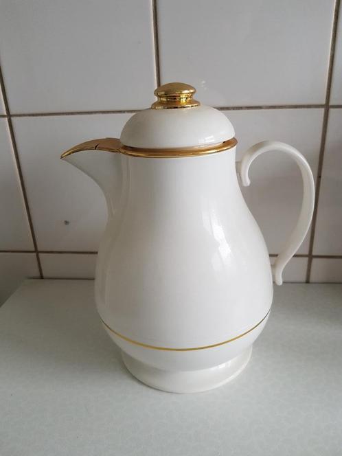thermoskan in vorm koffie-/theekan met drukknopsluiting, Huis en Inrichting, Keuken | Keukenbenodigdheden, Zo goed als nieuw, Ophalen of Verzenden