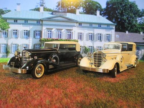 1:32 1933 Cadillac V-16 Fleetwood & Cadillac V-16 Town Car, Hobby en Vrije tijd, Modelauto's | 1:32, Nieuw, Ophalen of Verzenden