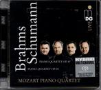 Brahms & Schumann: Pianokwartetten / Mozart PQ - SACD, Cd's en Dvd's, Cd's | Klassiek, Verzenden, Romantiek, Zo goed als nieuw