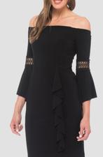 Joseph Ribkoff prachtige jurk met open schouders mt 34/XS, Kleding | Dames, Jurken, Nieuw, Maat 34 (XS) of kleiner, Knielengte