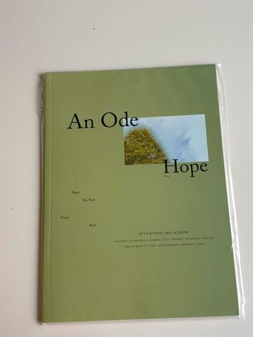 SEVENTEEN - An Ode Notebook (Hope) beschikbaar voor biedingen