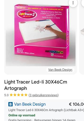 Artograph Light Tracer 2 Light Box beschikbaar voor biedingen
