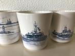 Royal Goedewagen * Bekers LOODSWEZEN * 3 stuks, Antiek en Kunst, Antiek | Servies los, Ophalen of Verzenden