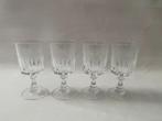 Curiosa Set van 4 Kristallen wijnglazen, klein model, Louvre, Verzamelen, Glas en Borrelglaasjes, Ophalen, Gebruikt, Overige typen