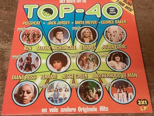 2LP Diverse artiesten - Het beste uit de Top-40 van het jaar, Cd's en Dvd's, Vinyl | Pop, Zo goed als nieuw, 1960 tot 1980, Ophalen of Verzenden