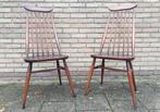 2 Originele Ercol "Snorren" stoelen, jaren 60 Vintage, Gebruikt, Twee, Bruin, Vintage