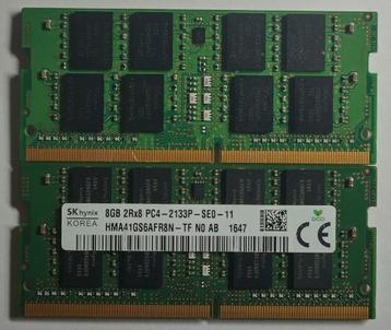 16GB DDR4 2x8GB PC4-17000 2133MHz Hynix Sodimm 1620 1647 beschikbaar voor biedingen