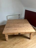 Houten salontafel met lade, Ophalen, Gebruikt, Vierkant, Minder dan 50 cm