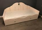 Bed steigerhout  + nachtkastje, Kinderen en Baby's, Lattenbodem, Zo goed als nieuw, 85 tot 100 cm, Ophalen