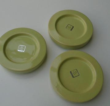 SCHAALTJES, BORDJES, ROND LIMOENGROEN 11,8 CM doos 8 stuks N beschikbaar voor biedingen