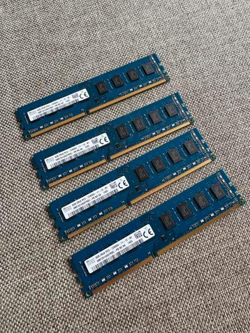 4x 4gb RAM geheugen - ddr3 beschikbaar voor biedingen