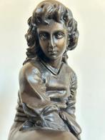 Jonge peinzende matroos. Brons van E.J. Boverie, Ophalen of Verzenden