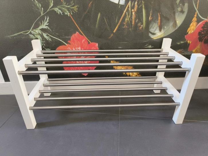 Ikea wit schoenenrekje Tjusig, Huis en Inrichting, Kasten | Schoenenrekken, Gebruikt, Ophalen