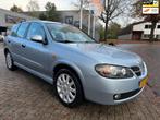 Nissan Almera 1.8 Acenta airco, elec pakket, 5 deurs, multi-, Stof, Gebruikt, 4 cilinders, Blauw