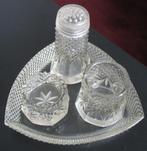 diamantslijpsel waaierkristal peper zout mosterd set, Ophalen of Verzenden