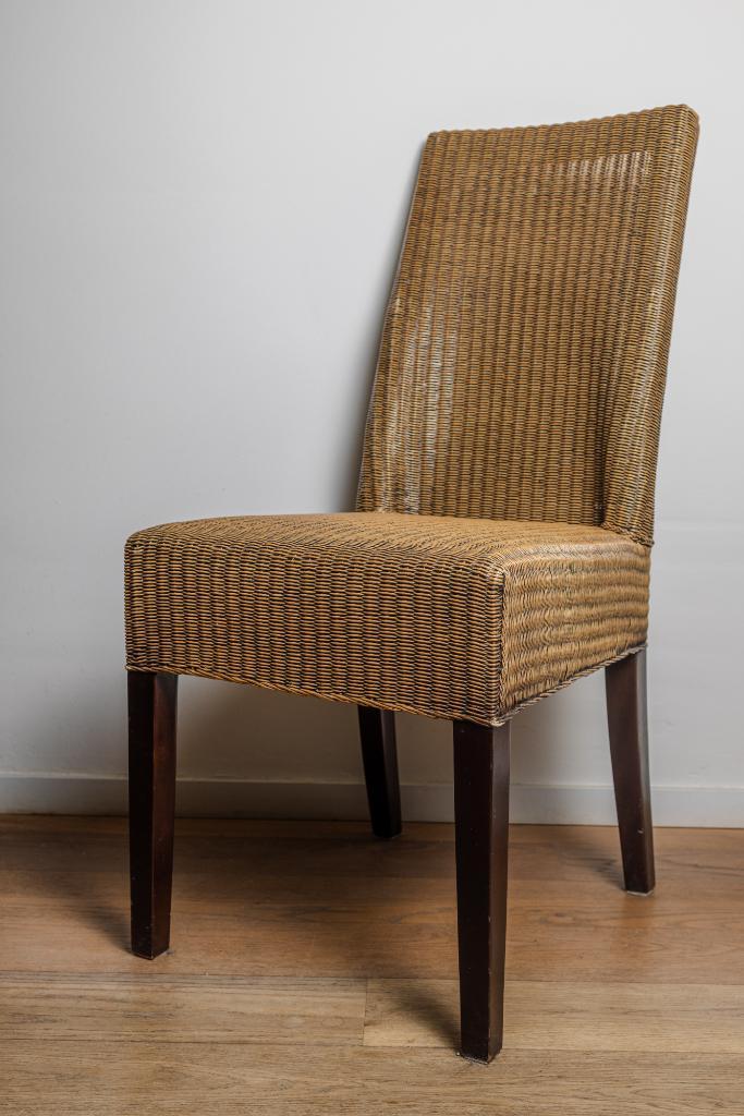 Eetkamer Stoelen, Huis en Inrichting, Stoelen, Gebruikt, Vijf, Zes of meer stoelen, Hout, Riet of Rotan, Bruin, Ophalen of Verzenden