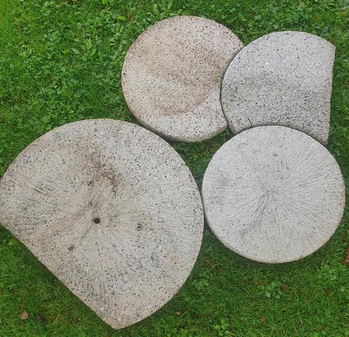 ZGAN, grote stapstenen, ronde tegels, langs vijver, Tuin en Terras, Tegels en Klinkers, Zo goed als nieuw, Overige typen, 10 m² of meer