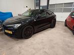 Alfa Romeo Stelvio quadrofoglio 2.9 V6 600pk AWD 2021 Zwart, Auto's, Automaat, 510 pk, Alcantara, Zwart
