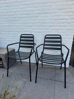 Zwarte stoelen, Ophalen of Verzenden, Zo goed als nieuw, Aluminium, Stapelbaar