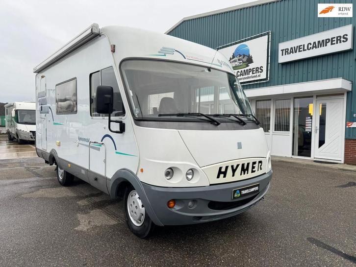 Fiat HYMER B544 - Full option -, Caravans en Kamperen, Campers, Bedrijf, Integraal, Fiat, Diesel, Handgeschakeld, 6 tot 7 meter