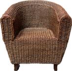 Fauteuil riet vintage, Ophalen, Vintage Bohemian, Minder dan 75 cm, Riet of Rotan
