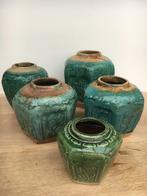 Antieke gemberpotten, Overige kleuren, Ophalen of Verzenden, Minder dan 50 cm, Glas