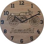 themaklok met een Jamathi brommer als thema, Ophalen of Verzenden, Nieuw, Wandklok