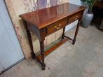 Klassieke Engelse sidetable, wandconsole haltafel, Ophalen of Verzenden, Zo goed als nieuw, 25 tot 50 cm