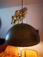 Goudkleurige metalen hanglamp, Huis en Inrichting, Lampen | Hanglampen, Ophalen of Verzenden, Zo goed als nieuw, Minder dan 50 cm