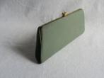 vintage groene clutch / avondtas met gouden ketting, Sieraden, Tassen en Uiterlijk, Tassen | Damestassen, Ophalen of Verzenden
