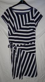 Leuke donkerblauw/wit gestreepte STEPS jurk, Blauw, Knielengte, Steps, Gedragen