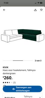 Hoes kivik hoekbank tallmyra groen, Ophalen of Verzenden, Zo goed als nieuw, 150 cm of meer, Vierpersoons of meer