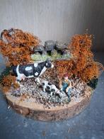 Kerststukje boer met koeien, Diversen, Kerst, Ophalen of Verzenden