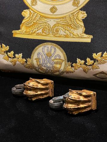 Antieke Meubelvoeten met Wielen Empire Louis XVI Verguld Set beschikbaar voor biedingen