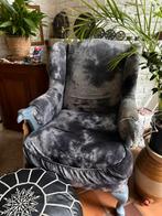 Vintage Fauteuil met Uniek Design, Huis en Inrichting, Fauteuils, Ophalen, Gebruikt, Stof, 75 tot 100 cm